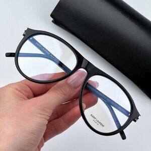 Saint Laurent Men BRAND NEW Eyeglasses Black Pilot SL667OPT 001
